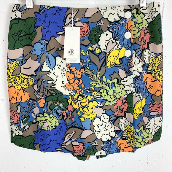 Tory Burch Pants - Tory Burch Womens Performace Printed Golf Skort Multi Painted Bouquet Size Small